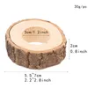 Creative Wood Serve Ring Wedding Table Decoration Rings Hotel Rustic Retro Bark Wood Pile Crafts Ornament LK205