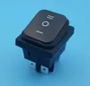 Integrated Circuits 10Pcs Waterproof Rocker Switch DPDT (ON-OFF-ON) IP65 Rated Black Good Qua