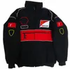 F1 Yarış Takımı Yeni Tam Embroidered Logo Takımı Çalışma Giyeri Sonbahar ve Kış Pamuk Ceket