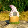 Garden Decorations Craft Miniature House Solar Powered Decor Led Yard Ornament Outdoor Fairy Decoration Cottage Walkway Li E5A3