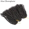 Ny shanghair 8 tum kort passion twist hår marlybob crochet hår 3 små buntar kinky curly för svarta kvinnor 90 g/parti bs05q