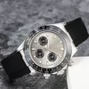 erkek izle otomatik mekanik hareket izle tüm paslanmaz çelik safir cam 5atm suya dayanıklı süper parlak 41mm montre de luxe
