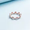 Ny Flower Crown Ring 925 Silver Rose Gold Real Gold Plated Women Designer Jewelry Original Box Set för Pandora Rings