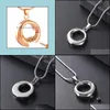 Pendant Necklaces Pendants Jewelry Urn Necklace For Womenmen Circle Of Life Cremation Ashes Love Dhiwz