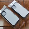 Blanco 2d sublimatie zachte rubberen telefoonhoesjes voor iPhone 14 13 11 Pro Max SE 12 X XR XS 6 7 8 SE CASE BLANKS met plastic inzetstuk ondersteuning draadloos opladen