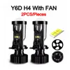 2pcs Lens Lens Led Car Furights Лампы H4 Auto 20W Head Lights Y6S 3 Модель освещения 3000K 4300K ​​6000K