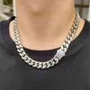 Anhänger Halsketten Stahl Kubanische Halskette Herren Stil Edelstahl Kette Vier Seiten Schleifen Hip Hop Zubehör 220316