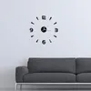 Wall Clocks Clock Sticker Modern 3D Frameless Roman Numerals Mirror Stickers Art Home Decoration Crafts WatchWall ClocksWall