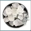 Pedras prec￡rias de pedras preciosas de pedras de pedras de j￳ias de cristal branco natural para colares pendentes artesanais Keychains Acess￳rios DIY Home ga dhhw3