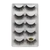 5 paren/doos 3D nertsen wimpers dikke valse wimpers natuurlijke schoonheid make -up extensie nep wimpers g500