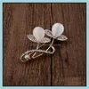 Pins Brooches Jewelry Cr New Opal Brooch Flower Pins Female Fashion Creative Clothing Accessories Manufacturers Wholesale Drop Delivery 202