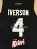 #4 Allen Iverson Besita cos Turka baskettröjor Mens 100% dubbel sömnad av högkvalitativ XS-6XL Vest Jerseys Vest Shirt