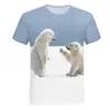 T-shirts Kids T Shirt Tiger 3D Print Animal Cool T-Shirt Boys Short Sleeve Summer Breathable O Neck Fashion Casual Tops 2022