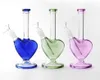 L'ultima gamma di filtri per fumatori in vetro Buffalful di filtri a cuore, varietà trasparente di selezione di stili, supporto LOGO personalizzato