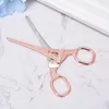 Household Scissors Gold-plated Eiffel Tower Fabric Scissores DIY Retro Stainless Steel Gold-plateds Sewing Scissors