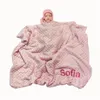 Имя персонализированное рожденное пеленание детское мягкое флисовое малыш -кроватка одеяло 220607