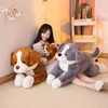 Cm Kawaii Long chat jouets en peluche peluche doux canapé coussin de dos bébé accompagnant poupées filles cadeaux d'anniversaire J220704