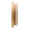 Süblimasyon Tumber Cam Su Şişesi Bambu Kapaklı 70mm 88mm Saman Delikli ve Silikon Contalı Yeniden Kullanılabilir Kapak