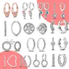 2022 새로운 후프 귀걸이 여성을위한 패션 925 실버 비대칭 하트 귀걸이 여자 친구 아내를위한 보석 선물 공장 도매