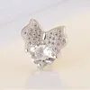 Stud Fashion 925 Sterling Silver oorbellen voor vrouwen feest zoete temperament helder kristal vlinder oorrang sieraden cadeaus Moni22