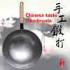 Haute qualité 36 cm woks chinois traditionnel à la main de fer à main