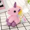 Мода мультфильм Candy Colors Plush Unicorn кукла брелок Симпатичные женские сумки мужские автомобильные ключа кольца студент сумки багажника