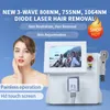 2023 plus récent 3 Diode Laser CE longueur d'onde glace platine épilation 755nm 808nm 1064nmTitanium 808