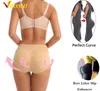 Velssut Womens Fake Ass Butt Lifter Pants Seamless Shapewear Hip Enhancer Booty Pad Push Up Underwear Butt Buttons Body Shaper L220802