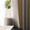 Rideau Tentures Moderne Et Simple Nordique Rayures Verticales Coton Lin Blackout Gaze Chambre Salon Produit FiniRideau