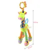 Ringpapier baby wandelwagen opknoping knuffel 0-1 jaar oude ringingen bijters giraffe bed bell om het grijpvermogen van de baby te trainen en visionair te trekken