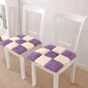 Kudde/dekorativ kudde plysch varm kudde med remmar kontor utan halkstol pad hemma matsal vinter enkel modern dekorativ matta