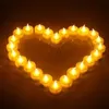 122448pcs Flimey LED Tealight Tealuight Light Romantyczne świece światła na przyjęcie urodzinowe dekoracje ślubne 220629