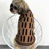 애완 동물 풀오버 스웨터 개 의류 전체 편지 Jacquard Bulldog 스웨터 겨울 가을 Schnauzer 니트 상판 셔츠