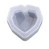 3D amour coeur conception Silicone gâteau moule diamant savon moules bricolage voiture pendentif gypse plâtre à la main bougie moules