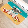 Carpets Suede Cute Dog Pattern Kitchen Bath Entrance Door Mat 40 60 Coral Velvet Carpet Doormat Floor Mats Soft Anti-Slip Rug Home DecorCarp