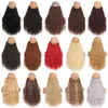 24 inch Loop Micro Ring Hair Extensions Fish Line Hairpieces No Clip Synthetic Wholesale Fake Hairs