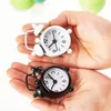 Mini Solid Color Alarm Clock Metal Students Small Portable Pocket Clocks Household Decoration Adjustable Electronic Timer BH4814 WLY