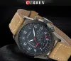 CURREN Marke Luxus Männer Uhr Lederband Wasserdichte Sport Quarz Armbanduhr für Männer Uhren Männliche Uhr reloj hombre geschenke
