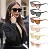 نظارة شمسية نظارات الصيف UV400 حماية مربع سكان شمس نظارات القط للنساء Shadessunglasses