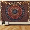 Mandala Tapestry White Black Sun and Moon Wall Hanging Tarocchi Hippie Wall Tapestrys Home Dorm Pack Inventario all'ingrosso