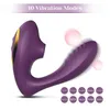 Massager Sex Toy Tracy Dog New Pro 2 sugande vibrator med fjärrkontrollfunktion Lila och rosa valfri kvinna