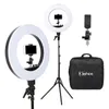 Kshioe 18 "LED Ring Selfie Lights en 2m Light Stands US Standard Silver