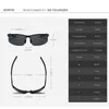 Aoron Polariserade solglasögon Mens Classic Sports Driving Sun Glasses UV400 Luxury Manlig aluminiumram Solglasögon 220531