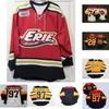 Nik1 Erie Otters 28 Connor Brown 74 Dane Fox 97 Connor McDavid Hommes Femmes Jeunes 100% Broderie personnalisée n'importe quel nom n'importe quel numéro Maillot de hockey