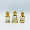 Vente en gros 6ml Portable Spray Bottle Rechargeable Crystal Glass Atomizer Vide Fine Mist Distributeur de parfum