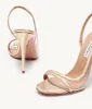 Vintage Design Nude Sanda Sandals Shoes Summer High Heel Women's Walking Party Wedding Sexy Lady Dress Luxury Gladiator Sandalias with box EU35-42