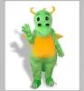 2022 High quality Green Dinosaur doll Mascot Costume Adult Halloween Birthday party cartoon Apparel