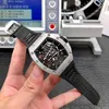 Watch Designer Luxury Mens Mechanical Watch Business Leisure Richa Milles Rm61-01 Automatic Machinery Fine Steel Case Black Tape Men's Swiss