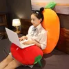 Super Soft Eggplant Carrot Cuddle Pillow Filled Caroon Vegetables Ornamental Corn Chili Duvet Bed Sleeping Tv J220704