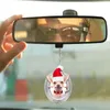 Decoraciones de interiores globo de automóvil gatito navideño colgante de cachorro mochila acrílico adornos de espejo acrílico crismas haning regalos x5m2interior